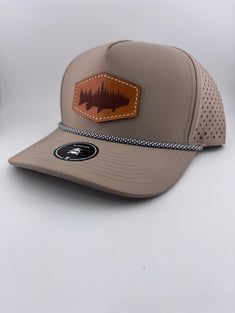 Leather Patch Hat-Honey Hole-Highline 5 panel