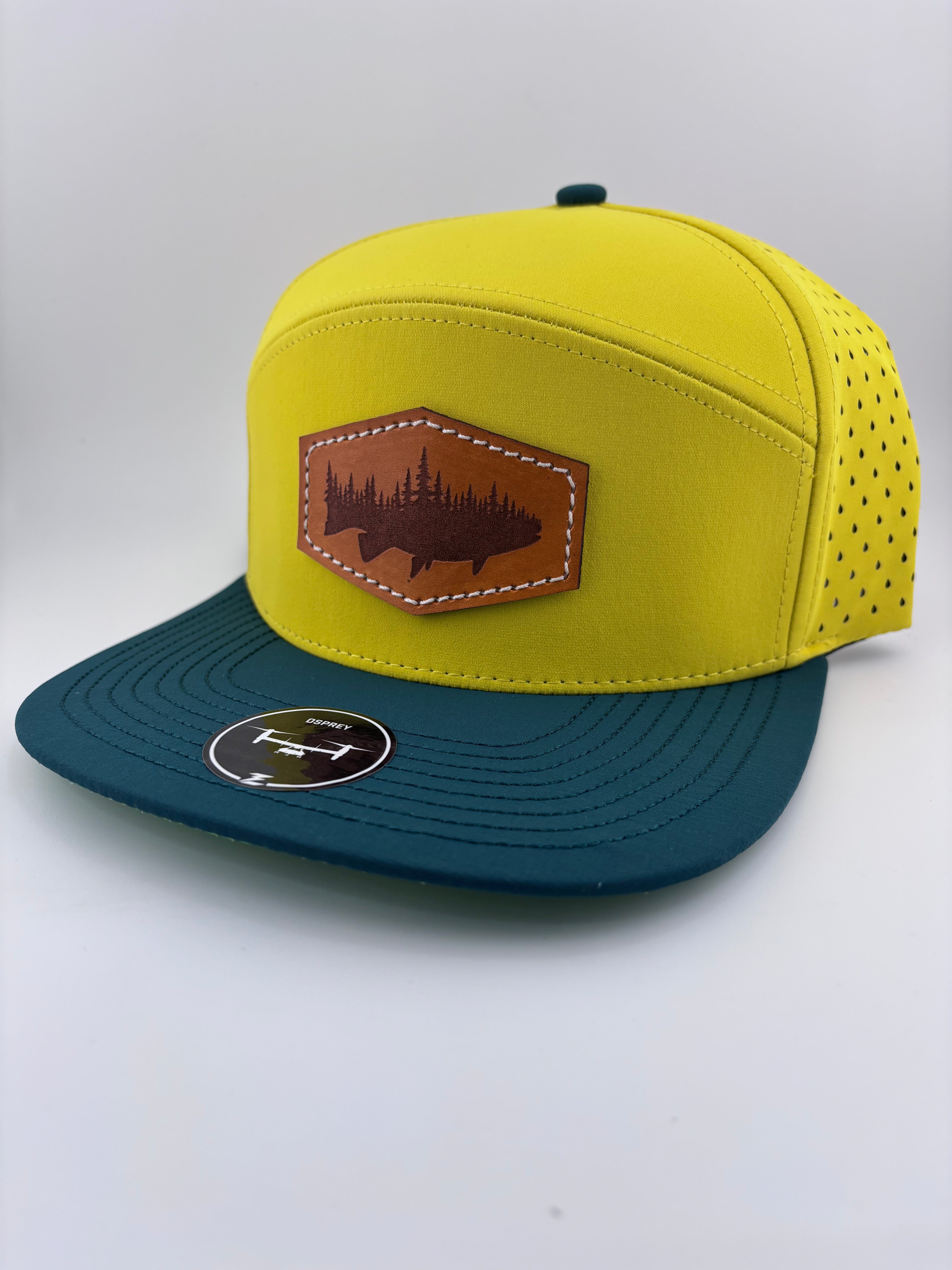Leather Patch Hat-Honey Hole-Highline 7 panel