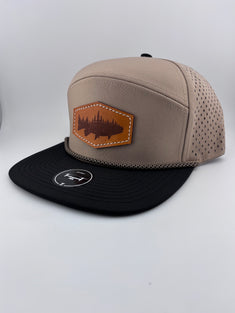Leather Patch Hat-Honey Hole-Highline 7 panel