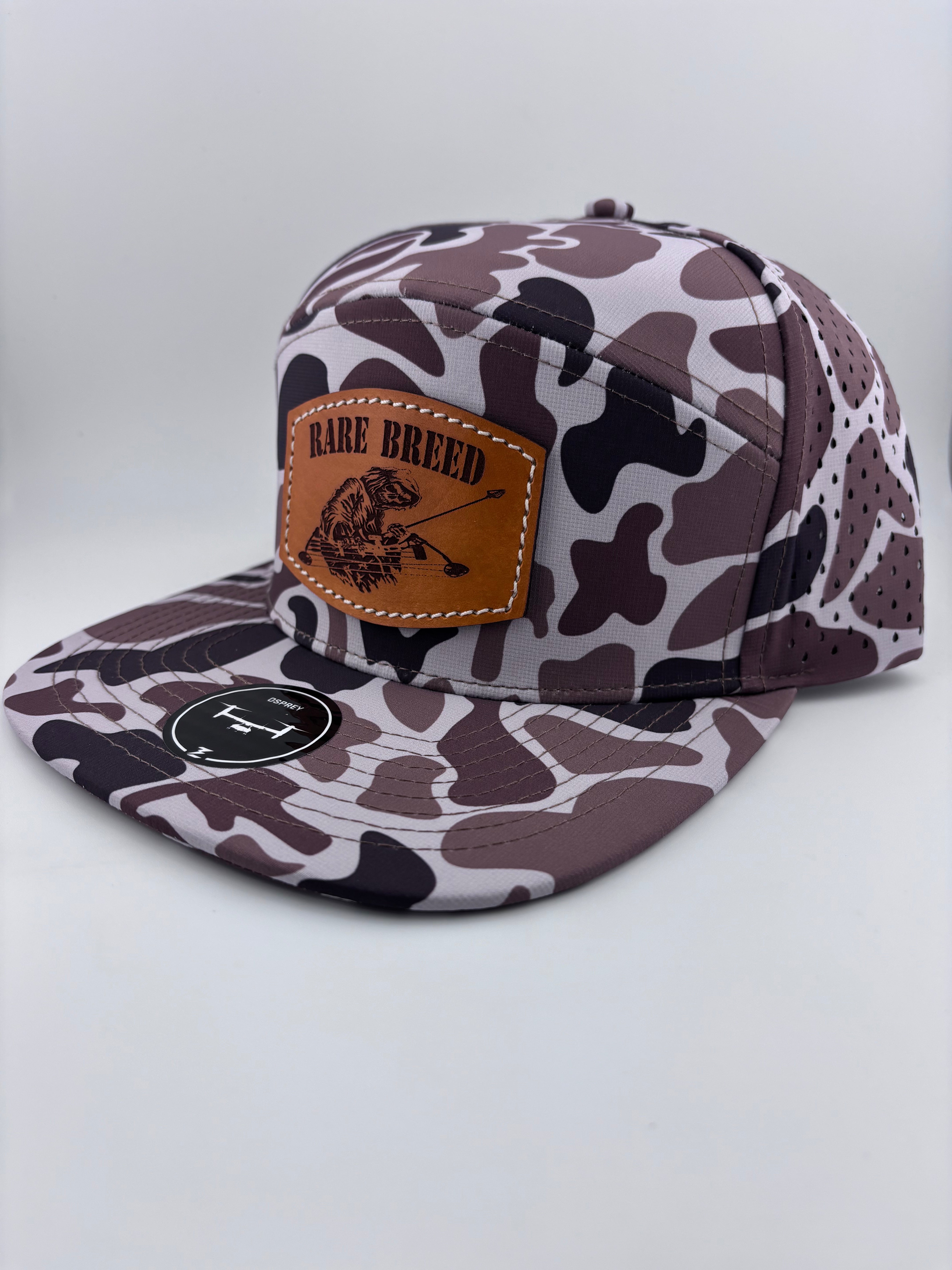 Leather Patch Hat-Rare Breed-Highline 7 panel