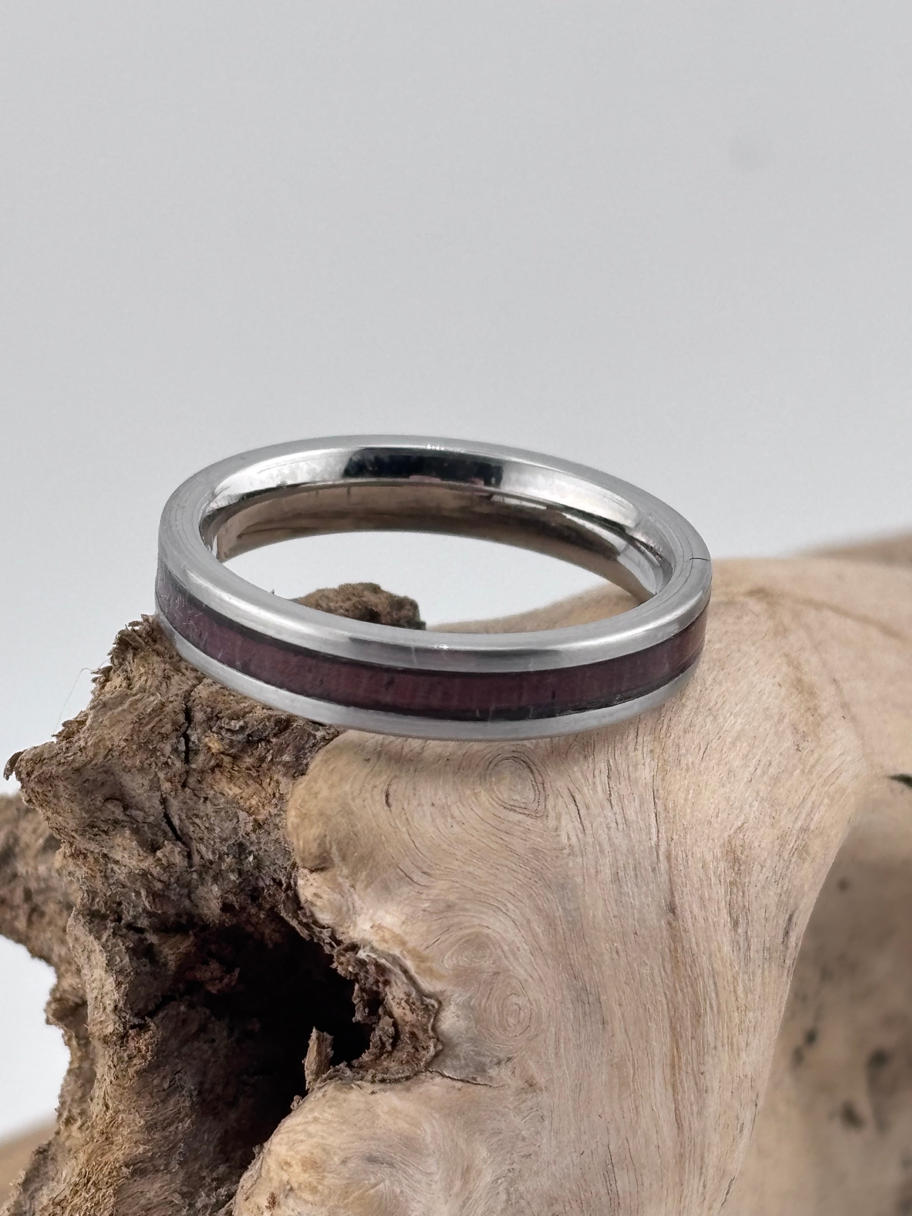 Handcrafted Bloodwood  Ring