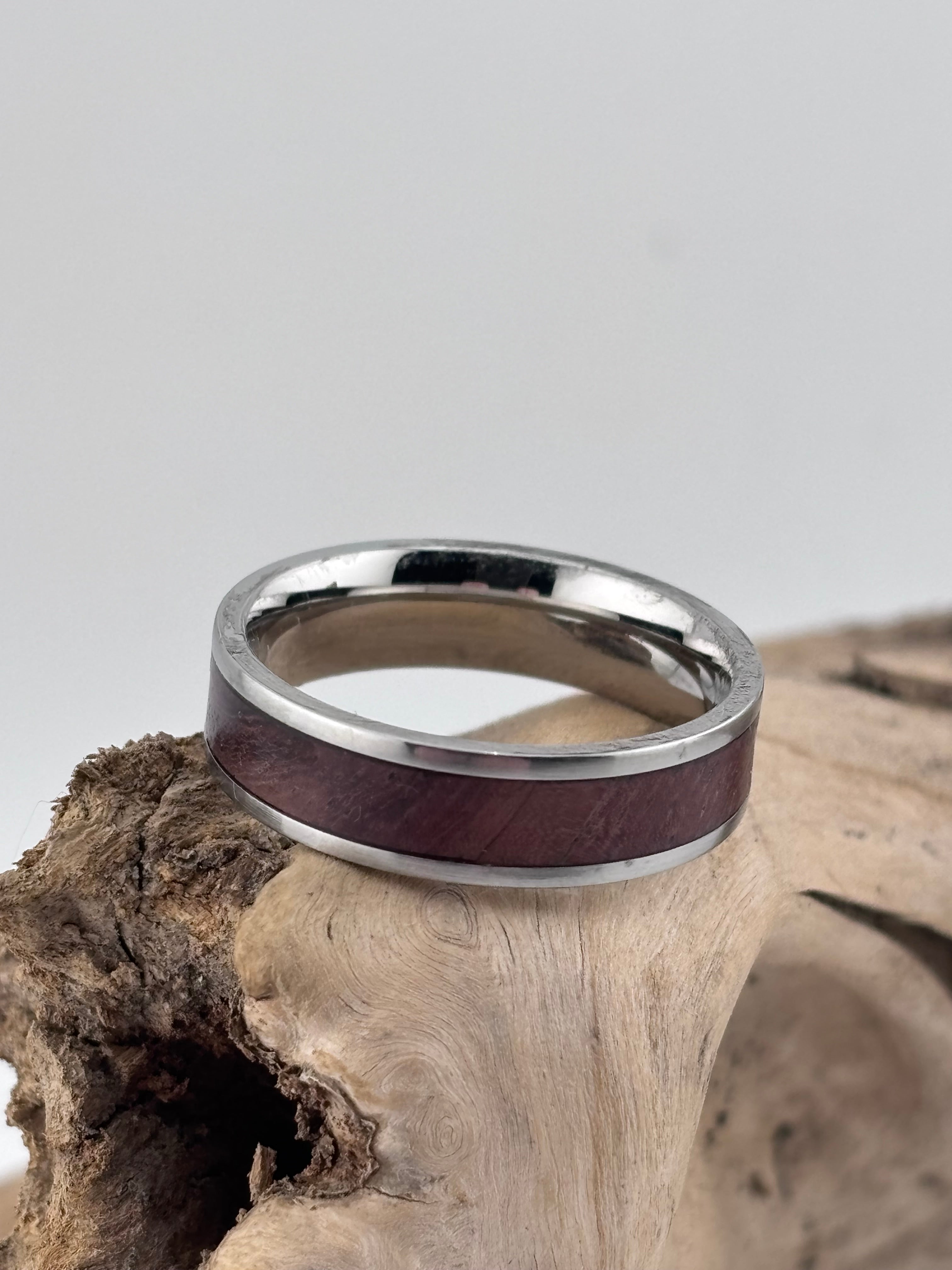 Handmade Black walnut Wood Ring