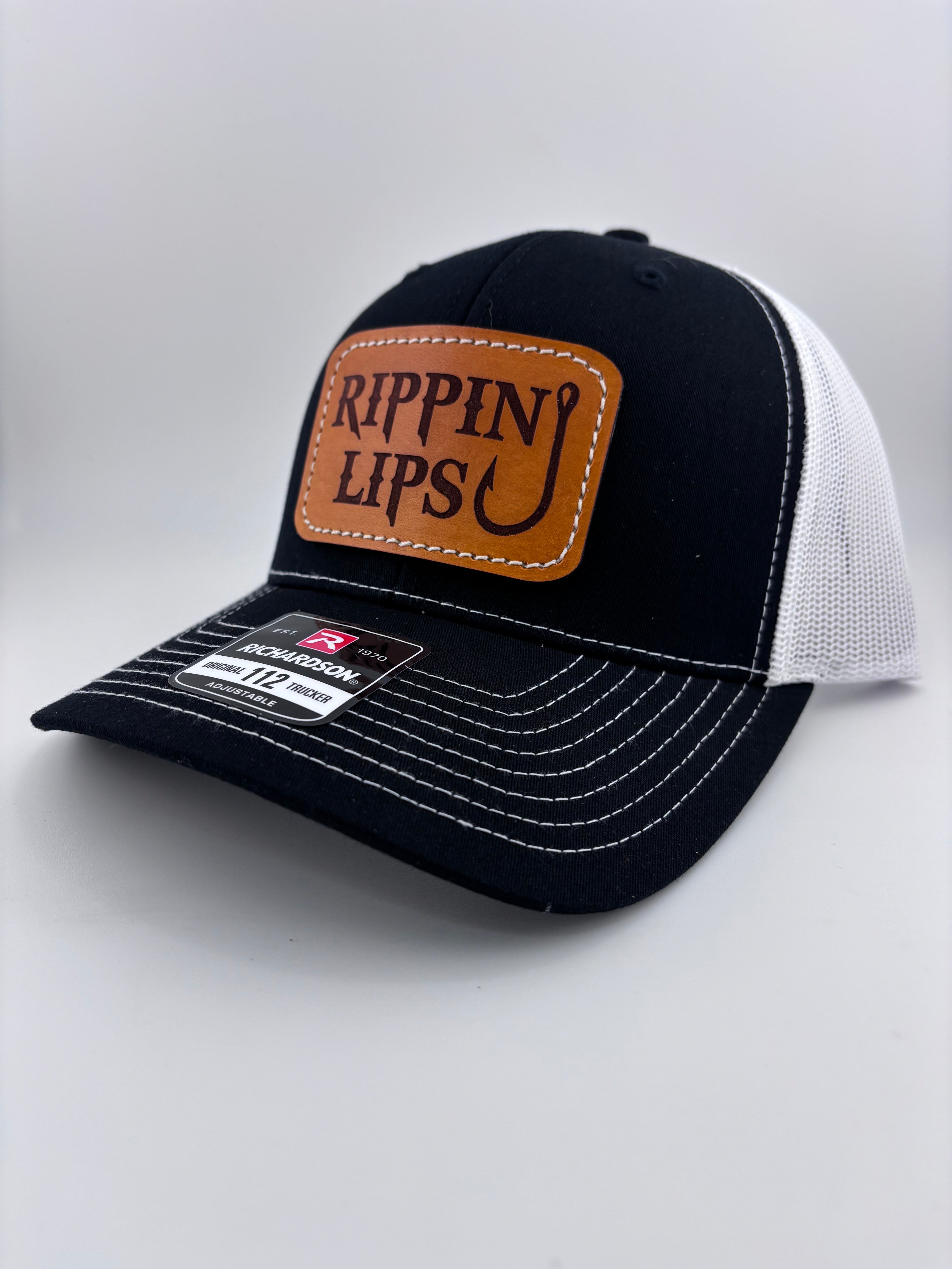 Leather Patch Hat-Rippin Lips-Classic
