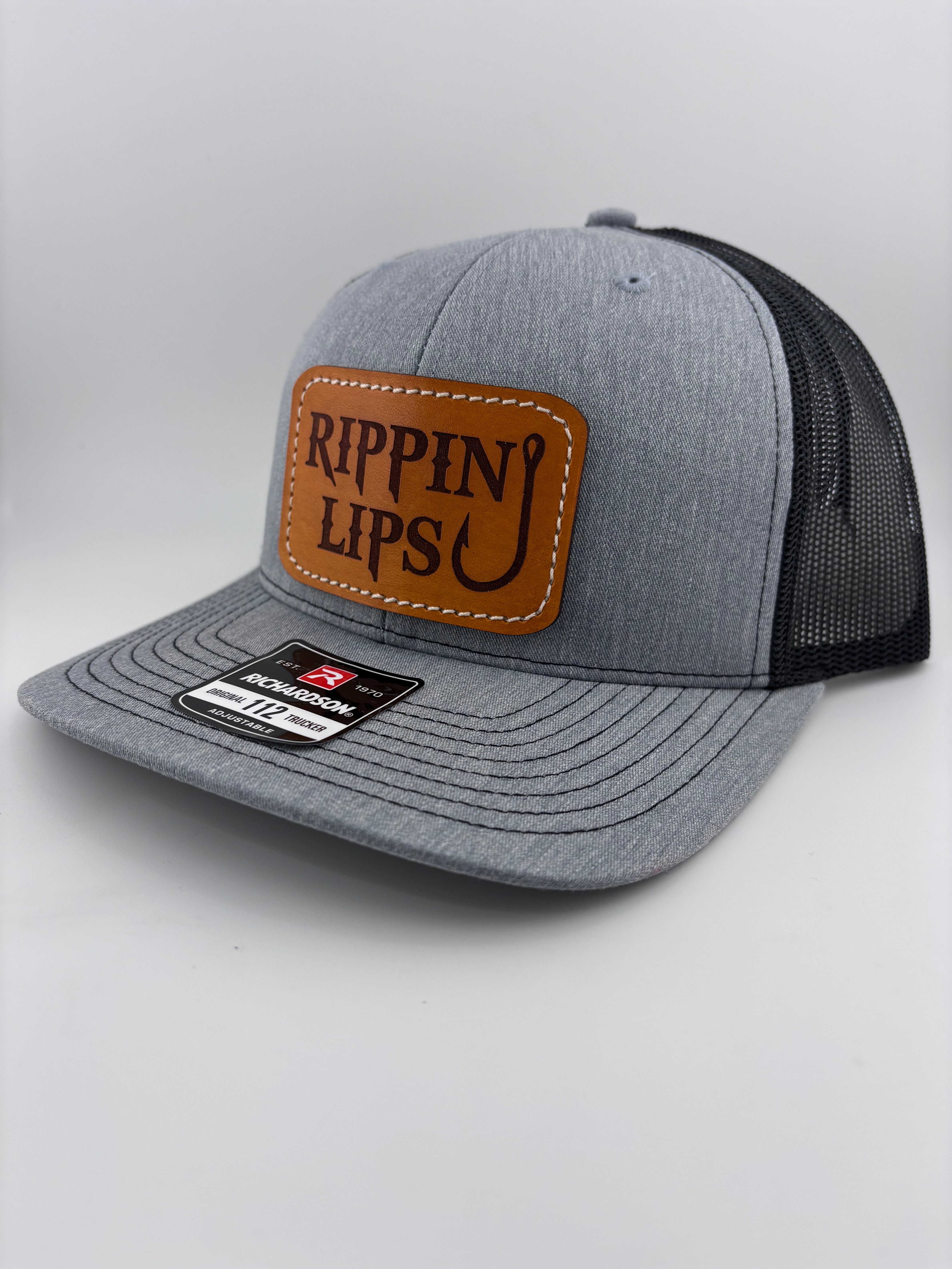 Leather Patch Hat-Rippin Lips-Classic