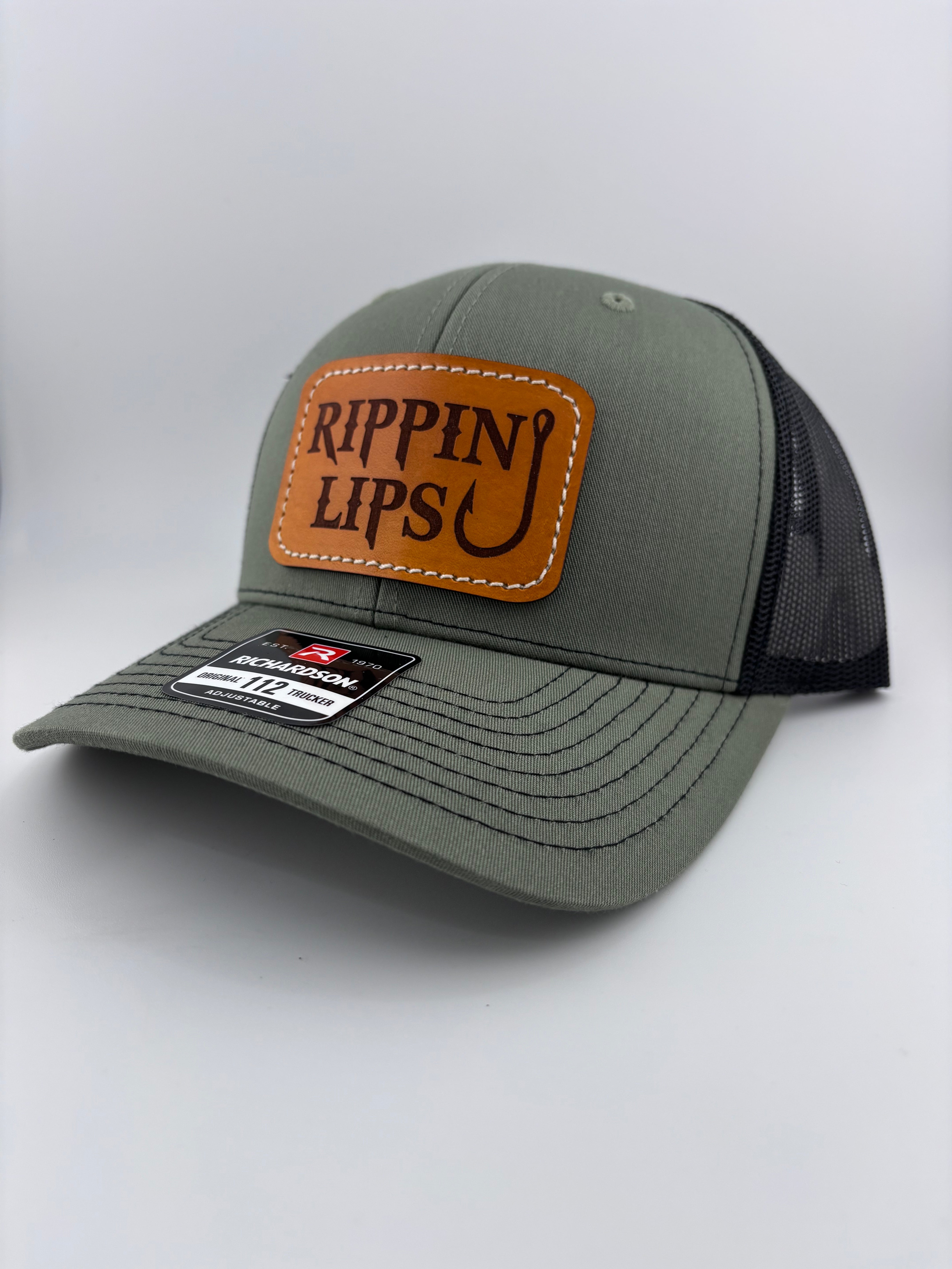 Leather Patch Hat-Rippin Lips-Classic