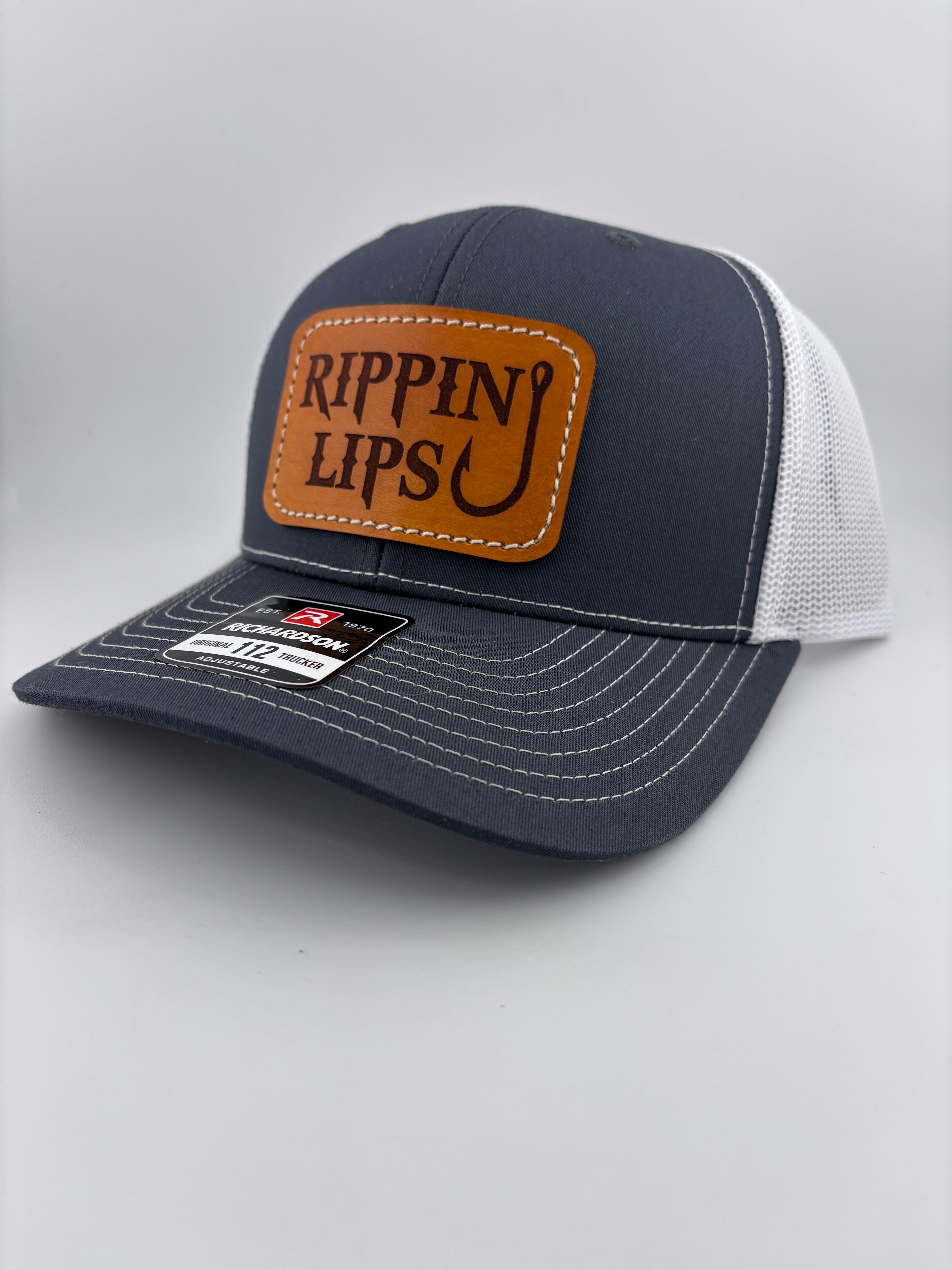 Leather Patch Hat-Rippin Lips-Classic