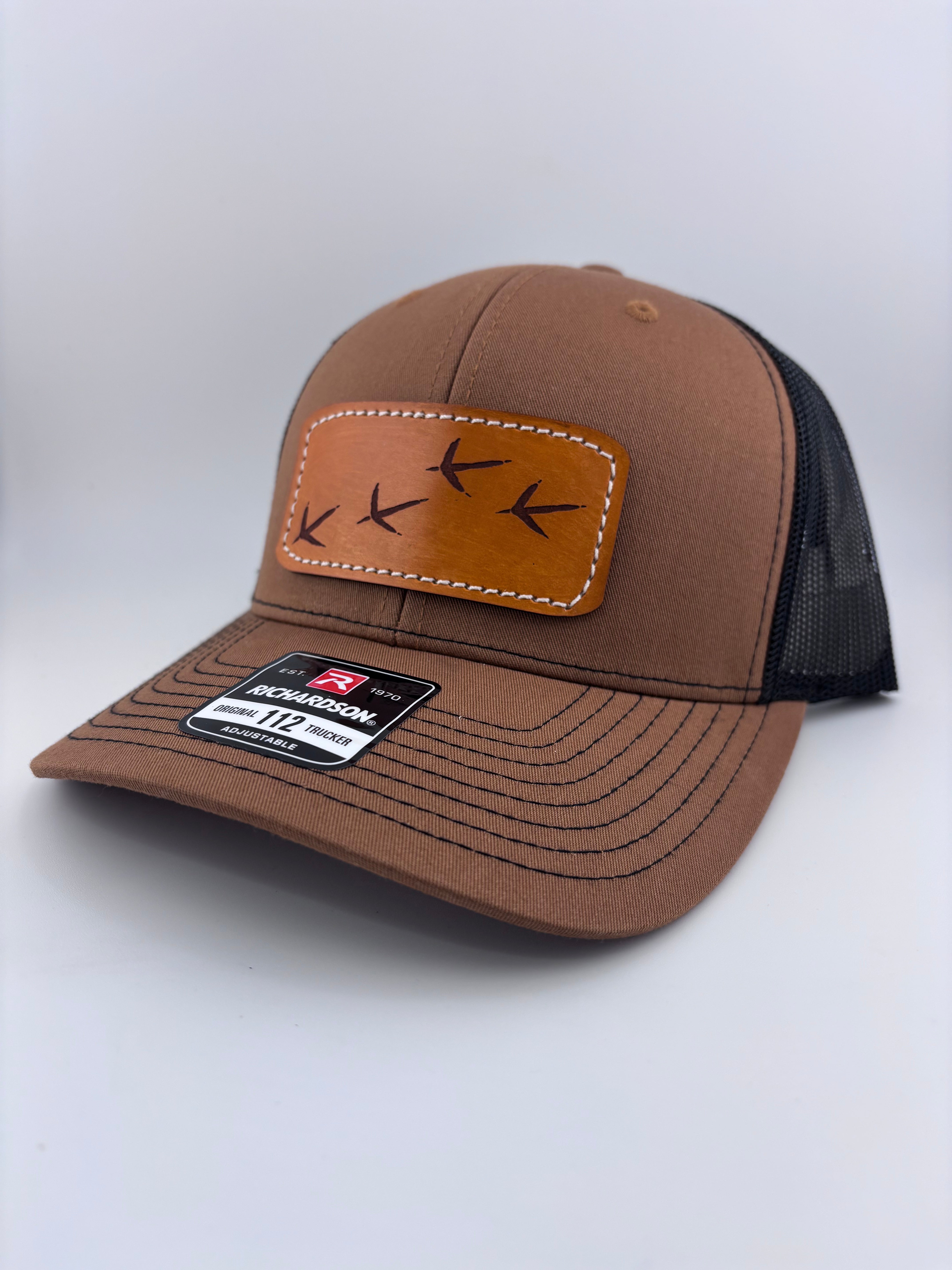 Leather Patch Hat-Turkey Tracks-Classic