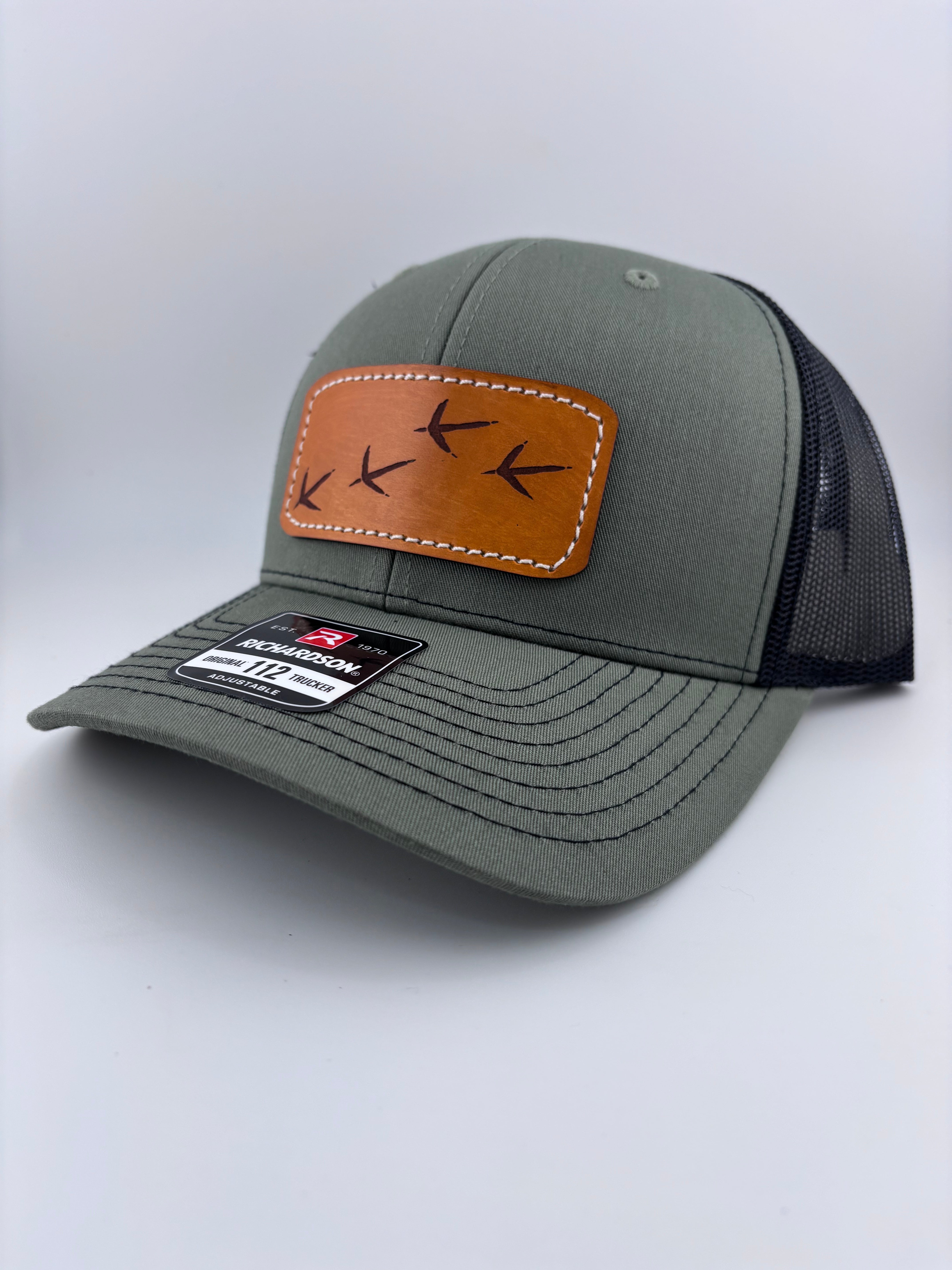Leather Patch Hat-Turkey Tracks-Classic