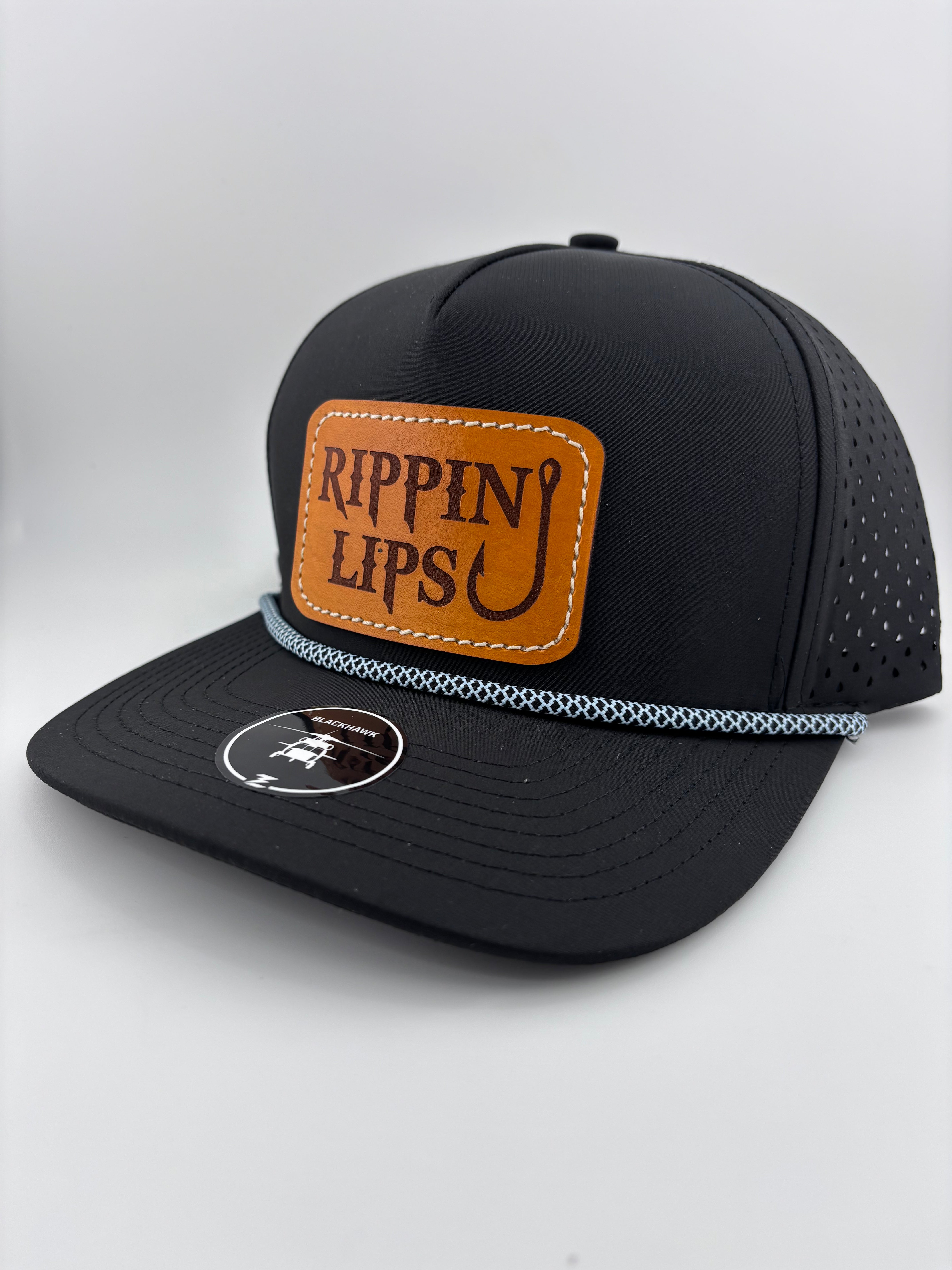 Leather Patch Hat-Rippin Lips-Highline 5 panel