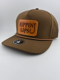 Leather Patch Hat-Rippin Lips-Highline 5 panel