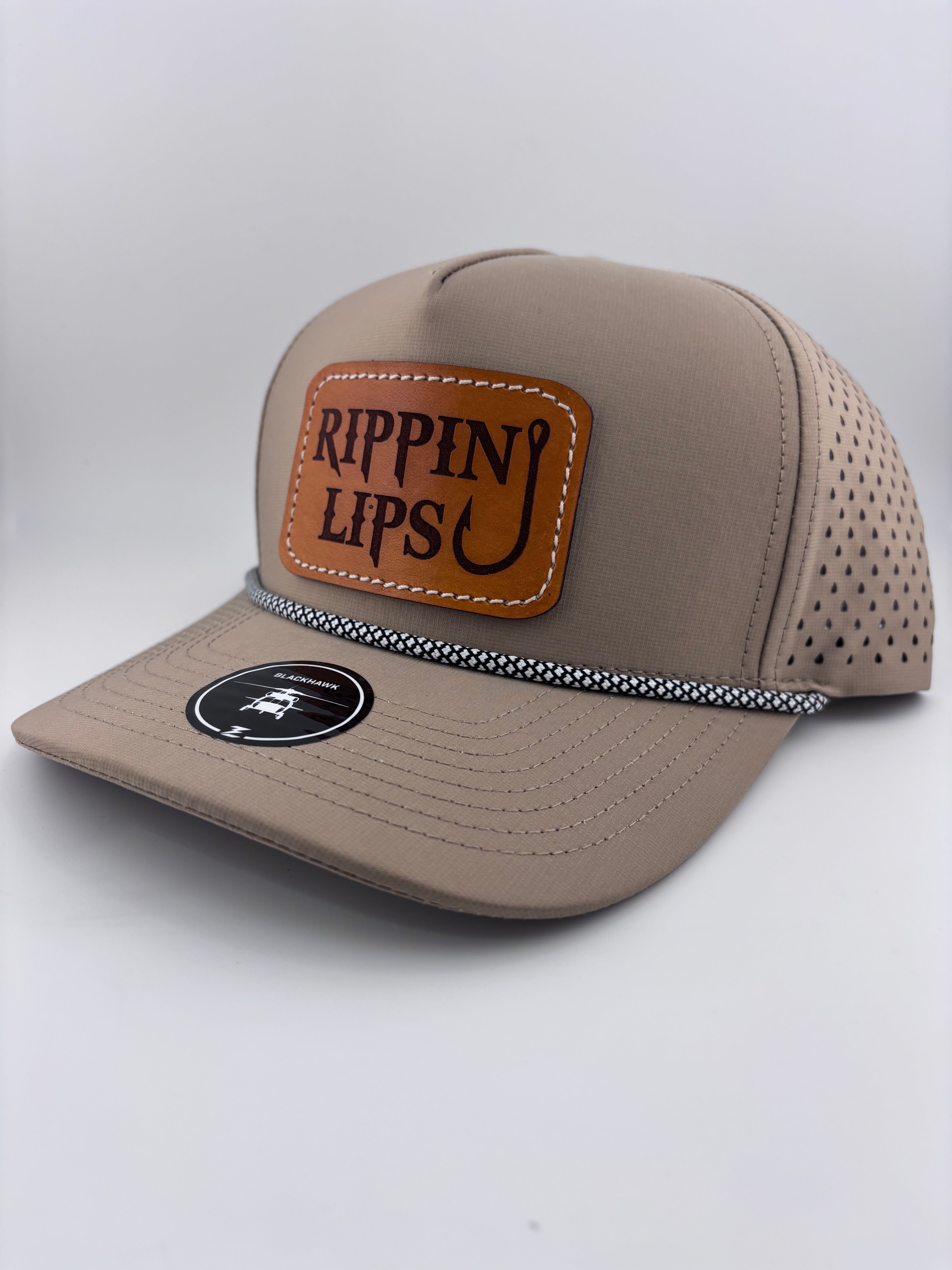 Leather Patch Hat-Rippin Lips-Highline 5 panel