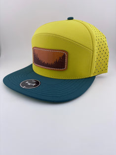 Leather Patch Hat-Timberline-Highline 7 panel