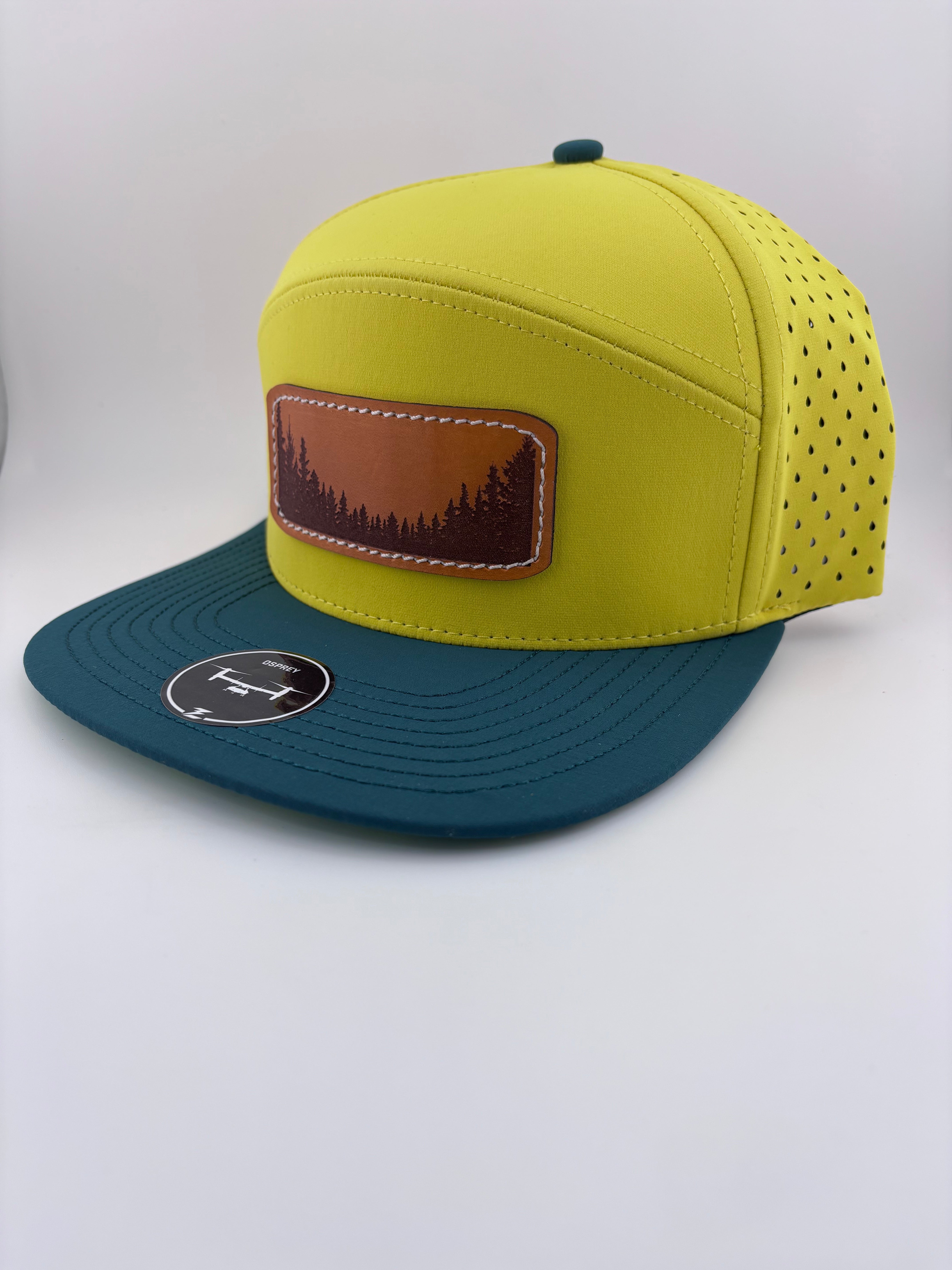 Leather Patch Hat-Timberline-Highline 7 panel